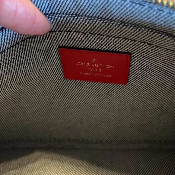 NWOT Louis Vuitton Limited Edition Demin Patchwork Neverfull MM Pouchette - Picture 8 of 10